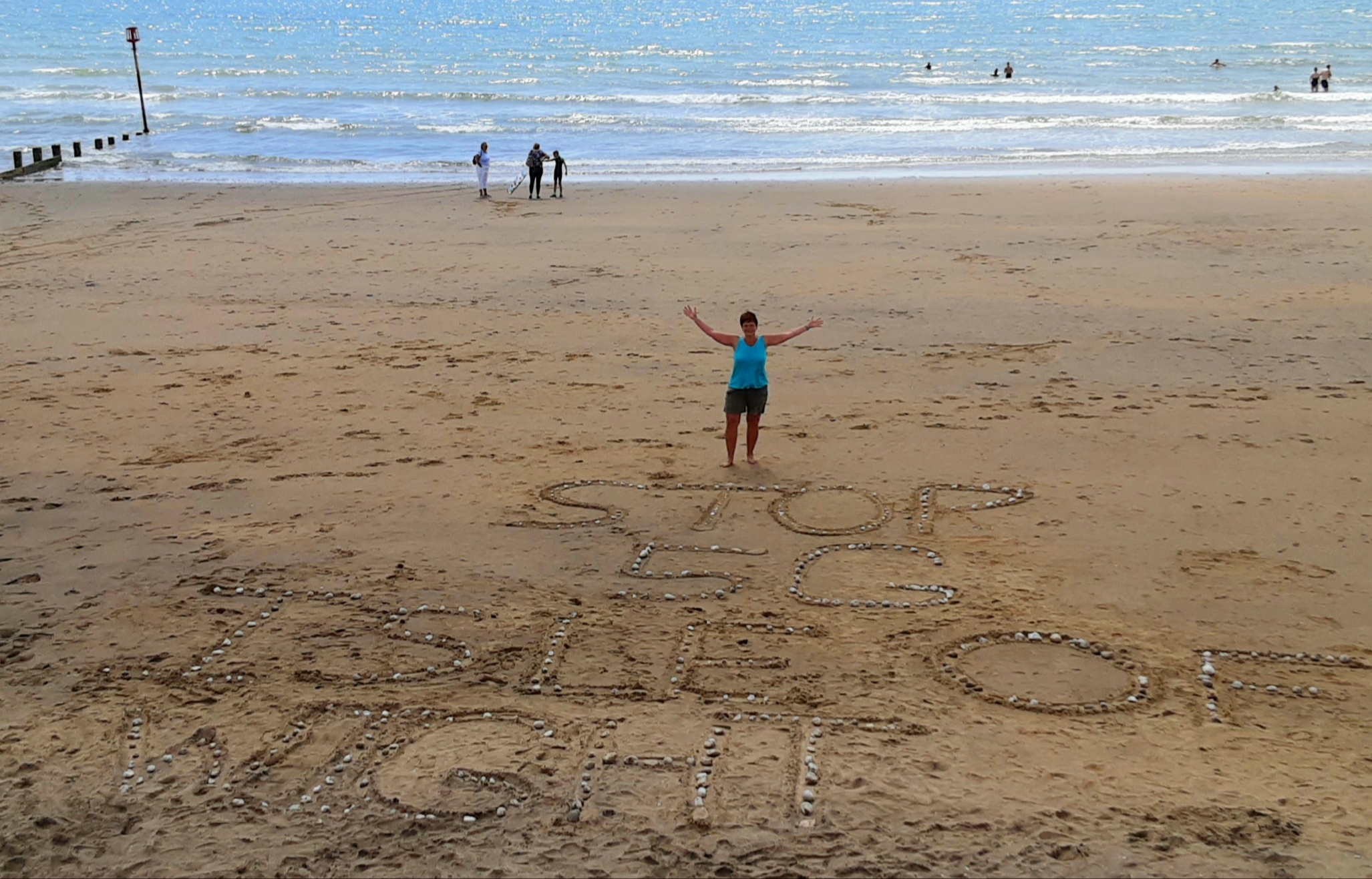 Stop 5G Global Beach Action, Yaverland, Isle of Wight