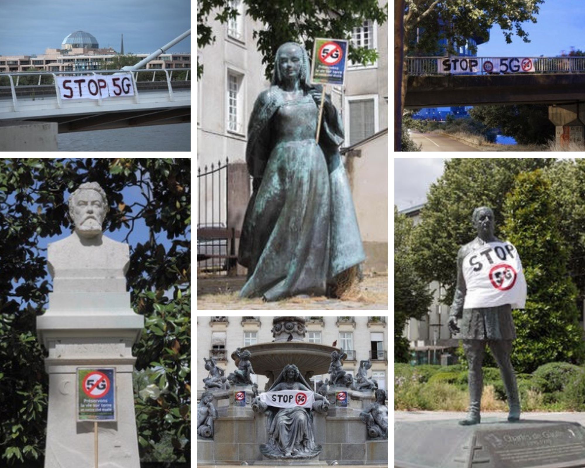 Statues join September 26th Global 5G Protest Day