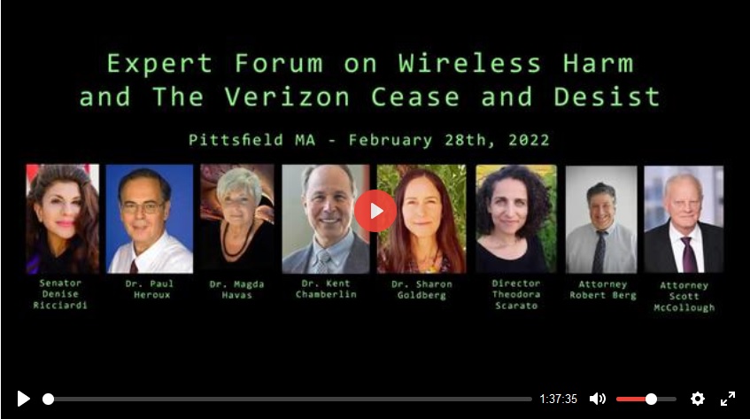 Pittsfield MA Expert Forum on Cell Tower Cease and Desist Order – 2/28/2022
