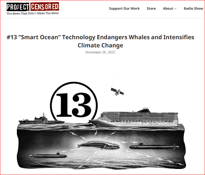 “Project Censored” List: Top 25 Most Censored News Stories of the Year Proj-c-ocean